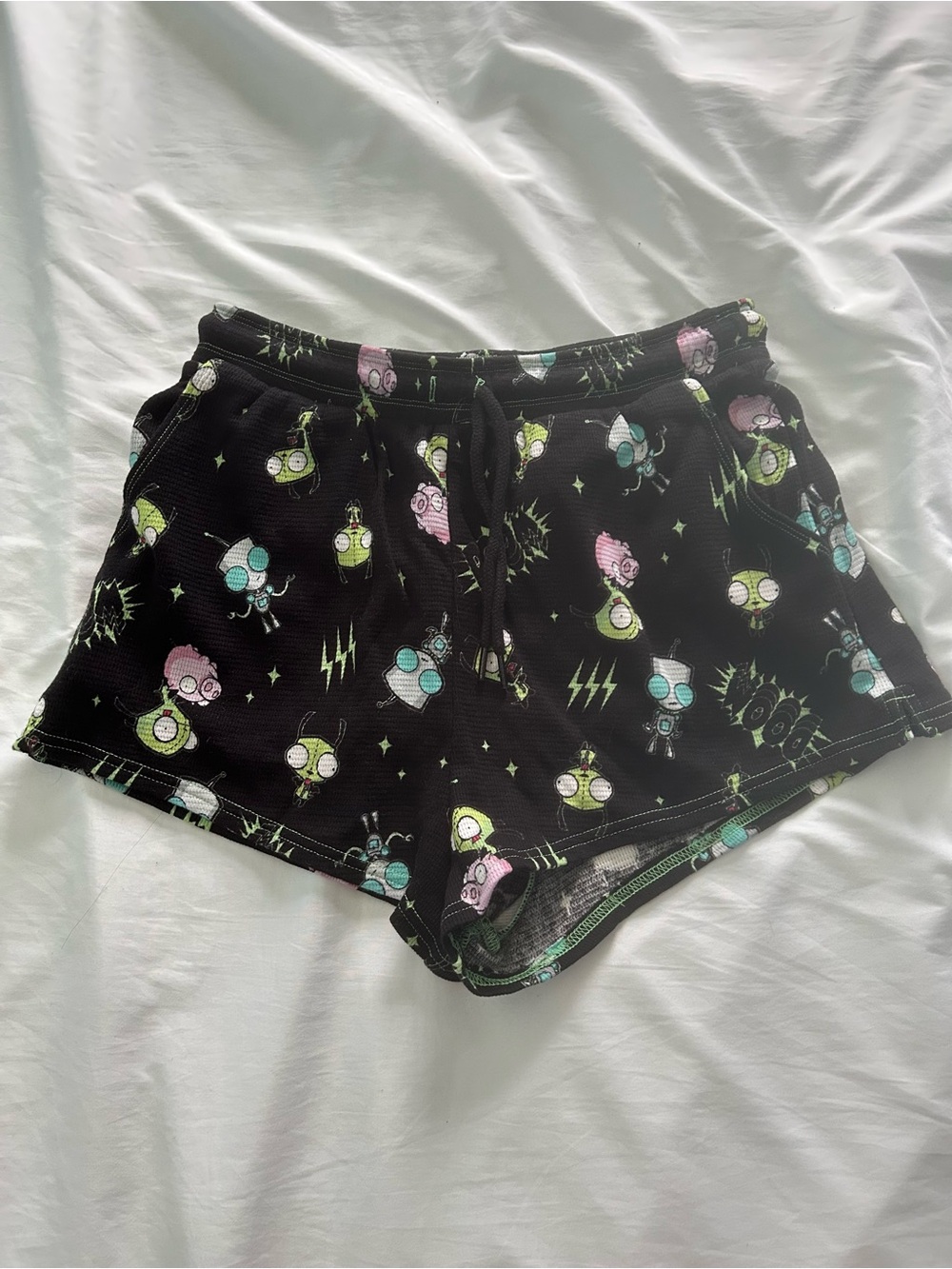 Invader Zim Allover Print Girls Lounge Shorts